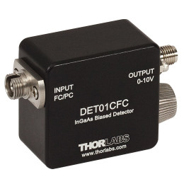 DET01CFC - InGaAs фотодетектор с FC/PC разъемом, ширина полосы пропускания: 1.2 ГГц, рабочий спектральный диапазон: 800 - 1700 нм, крепления: 8-32, Thorlabs