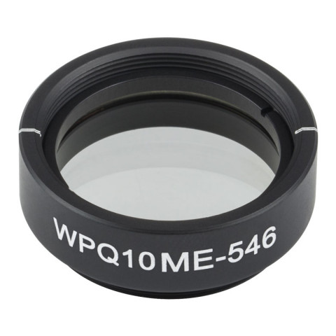 WPQ10ME-546 - Четвертьволновая пластинка из ЖК полимера в оправе, Ø1", рабочая длина волны: 546 нм, резьба: SM1, Thorlabs