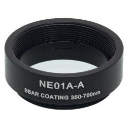 NE01A-A - Абсорбционный нейтральный светофильтр, Ø25 мм, резьба на оправе: SM1, просветляющее покрытие: 350 - 700 нм, оптическая плотность: 0.1, Thorlabs