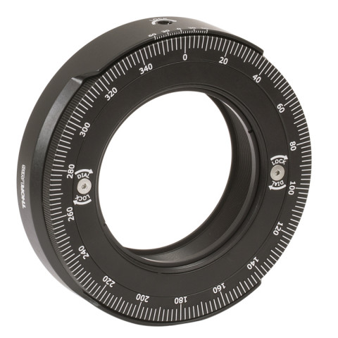 RSP2D - Держатель оптических элементов Ø2" (50.8 мм) с возможностью вращения, диск со шкалой может вращаться независимо от закрепленного элемента, крепления: 8-32, Thorlabs