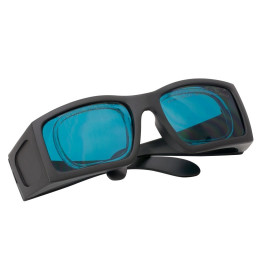 LG4A - Лазерные защитные очки, темно-синие линзы, пропускание видимого излучения 12%, нельзя носить поверх мед. очков, съемный вкладыш для вставки линз с диоптриями, Thorlabs