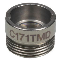 C171TMD - Асферическая линза в оправе, фокусное расстояние: 6.2 мм, числовая апертура: 0,3, рабочее расстояние: 2.8 мм, без покрытия, Thorlabs