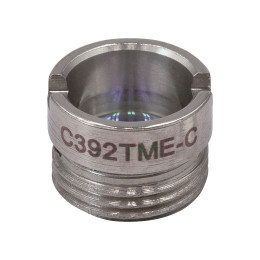C392TME-C - Асферическая линза Geltech в оправе, f = 2.75 мм, NA = 0.64, просветляющее покрытие: 1050-1620 нм, Thorlabs