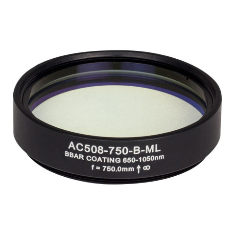 AC508-750-B-ML - Ахроматический дублет, f=750 мм, Ø2", резьба на оправе: SM2, просветляющее покрытие: 650-1050 нм, Thorlabs