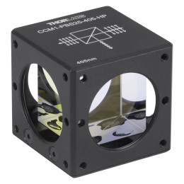 CCM1-PBS25-405-HP - Поляризационный светоделительный кубик в оправе, для каркасных систем: 30 мм, для работы с излучением высокой мощности: 405 нм, крепления: 8-32, Thorlabs