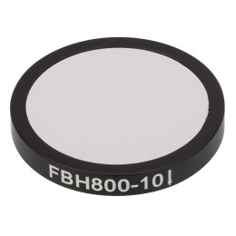 FBH800-10 - Полосовой фильтр, Ø25 мм, центральная длина волны 800 нм, ширина полосы пропускания 10 нм, Thorlabs
