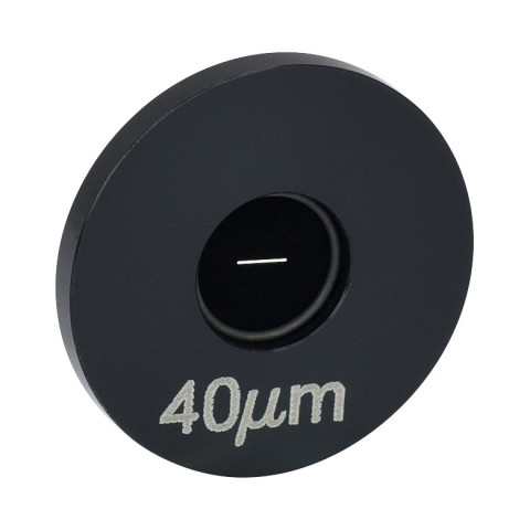 S40RD - Оптическая щель в оправе Ø1", ширина: 40 ± 3 мкм, длина: 3 мм, Thorlabs