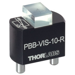 PBB-VIS-10-R - Модуль для смещения горизонтально поляризованной составляющей излучения, монтируется на платформу для создания оптоволоконной системы FiberBench, просветляющее покрытие: 620-690 нм, смещение вправо, Thorlabs