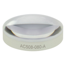 AC508-080-A - Ахроматический дублет, фокусное расстояние: 80 мм, Ø2", просветляющее покрытие: 400 - 700 нм, Thorlabs