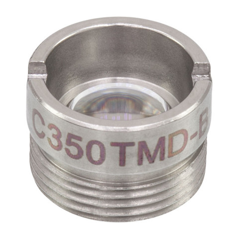C350TMD-B - Асферическая линза Geltech в оправе, f = 4.50 мм, NA = 0.43, просветляющее покрытие: 600-1050 нм, Thorlabs