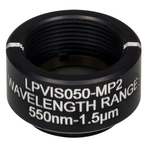 LPVIS050-MP2 - Линейный поляризатор, Ø12.5 мм, в оправе с резьбой SM05, рабочий диапазон: 550 - 1500 нм, Thorlabs