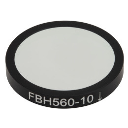 FBH560-10 - Полосовой фильтр, Ø25 мм, центральная длина волны: 560 нм, ширина полосы пропускания: 10 нм, Thorlabs
