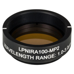 LPNIRA100-MP2 - Линейный поляризатор, Ø25 мм, в оправе с резьбой SM1, рабочий диапазон: 1000 - 3000 нм, Thorlabs
