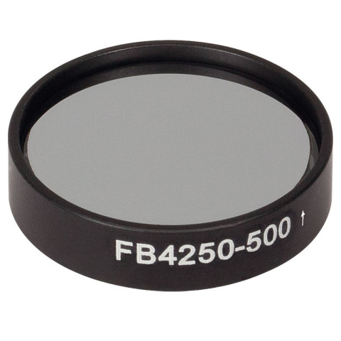 FB4250-500 - Полосовой фильтр, Ø1", центральная длина волны 4.25 мкм, ширина полосы пропускания 0.5 мкм, Thorlabs
