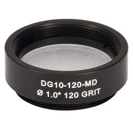 DG10-120-MD - Светорассеиватель из матового стекла в оправе (SM1), Ø1", N-BK7, 120 Grit, Thorlabs