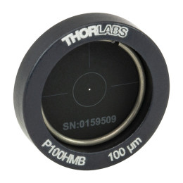 P100HMB - Точечная диафрагма в оправе Ø1/2", диаметр отверстия: 100 ± 4 мкм, материал: молибден, Thorlabs