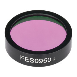 FES0950 - Коротковолновый светофильтр, Ø1", длина волны среза: 950 нм, Thorlabs
