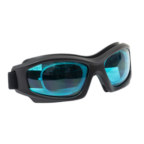 LG7C - Лазерные защитные очки, сине-зеленые линзы, пропускание видимого излучения 35%, съемный вкладыш для вставки мед. линз, регулируемый ремешок, защита от запотевания, Thorlabs