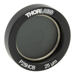 P25HCB - Точечная диафрагма в оправе Ø1/2", диаметр отверстия: 25 ± 2 мкм, материал: позолоченная медь, Thorlabs