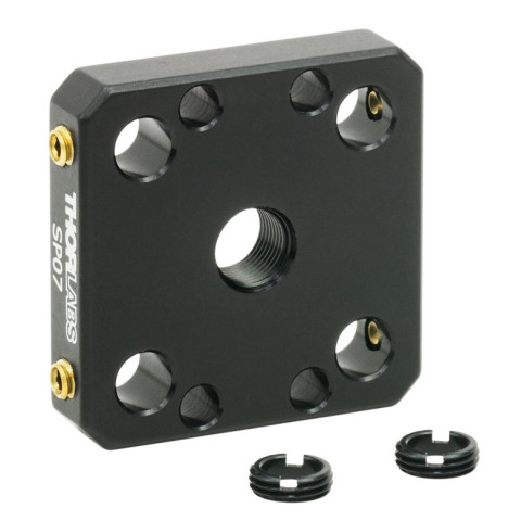 SP07 - Держатель для оптики диаметром 5 мм, для каркасных систем (16 мм), 2 стопорных кольца SM5RR в комплекте, Thorlabs