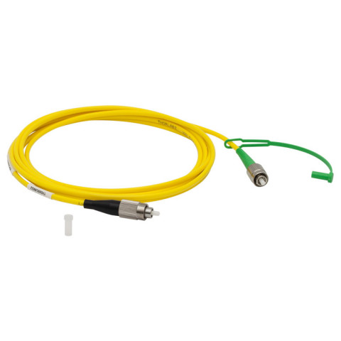 P5-980AR-2 - Соединительный оптоволоконный кабель, одномодовое оптоволокно, 2 м, диапазон рабочих длин волн: 980 - 1550 нм, FC/PC (с просветляющим покрытием) и FC/APC (без покрытия) разъем, Thorlabs