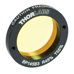 BP145B3 - Пленочный светоделитель, Ø1", с покрытием, деление 45:55 (отражение:пропускание), для 1-2 мкм, Thorlabs