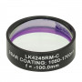 LK4245RM-C - Плоско-вогнутая цилиндрическая круглая линза из кварцевого стекла в оправе, фокусное расстояние: -100 мм, Ø1", просветляющее покрытие: 1050 - 1700 нм, Thorlabs