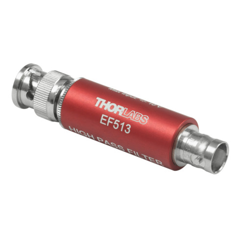 EF513 - Пассивный электрический фильтр высоких частот, полоса пропускания: >6.7 МГц, 1 гнездовой и 1 штекерный BNC разъем, Thorlabs