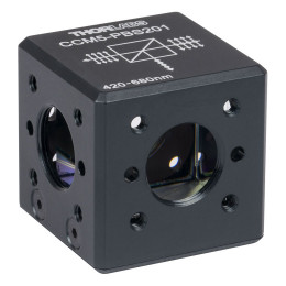 CCM5-PBS201 - Поляризационные светоделительные кубики в оправе, для каркасных систем: 16 мм, рабочий диапазон: 420-680 нм, крепления: 8-32, Thorlabs