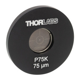 P75K - Точечная диафрагма в оправе Ø1", диаметр отверстия: 75 ± 3 мкм, материал: нержавеющая сталь, Thorlabs