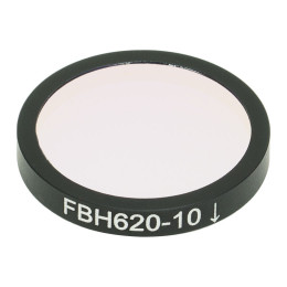 FBH620-10 - Полосовой фильтр, Ø25 мм, центральная длина волны 620 нм, ширина полосы пропускания 10 нм, Thorlabs