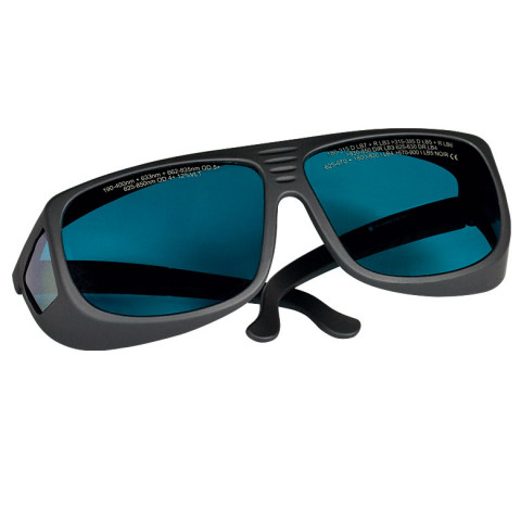 LG4 - Лазерные защитные очки, темно-синие линзы, пропускание видимого излучения 12%, можно носить поверх мед. очков, Thorlabs