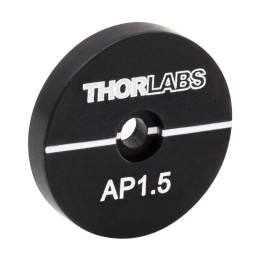 AP1.5 - Пластинка с апертурой Ø1.5 мм, для юстировки или измерения диаметра пучка, Thorlabs