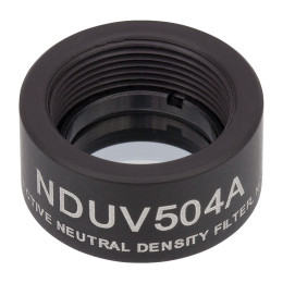 NDUV504A - Отражающий нейтральный светофильтр, UVFS, Ø1/2", резьба на оправе: SM05, оптическая плотность: 0.4, Thorlabs