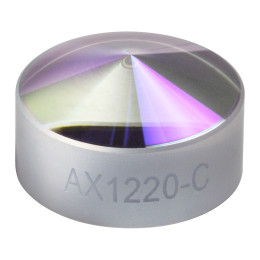 AX1220-C - Аксикон, угол при основании: 20.0°, просветляющее покрытие: 1050 - 1700 нм, кварцевое стекло, Ø1/2" (Ø12.7 мм), Thorlabs