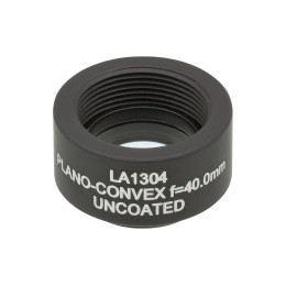 LA1304-ML - Плоско-выпуклая линза, Ø1/2", N-BK7, оправа с резьбой SM05, f = 40.0 мм, без покрытия, Thorlabs