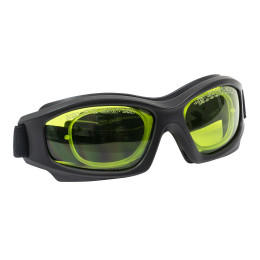 LG1C - Лазерные защитные очки, светло-зеленые линзы, пропускание видимого излучения 59%, съемный вкладыш для вставки мед. линз, регулируемый ремешок, защита от запотевания, Thorlabs