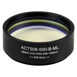 ACT508-500-B-ML - Ахроматический дублет, фокусное расстояние: 500 мм, Ø2", резьба на оправе: SM2 просветляющее покрытие: 650 - 1050 нм, Thorlabs