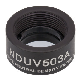 NDUV503A - Отражающий нейтральный светофильтр, UVFS, Ø1/2", резьба на оправе: SM05, оптическая плотность: 0.3, Thorlabs