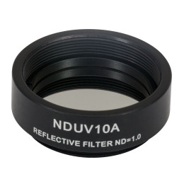 NDUV10A - Отражающий нейтральный светофильтр, UVFS, Ø25 мм, резьба на оправе: SM1, оптическая плотность: 1.0, Thorlabs