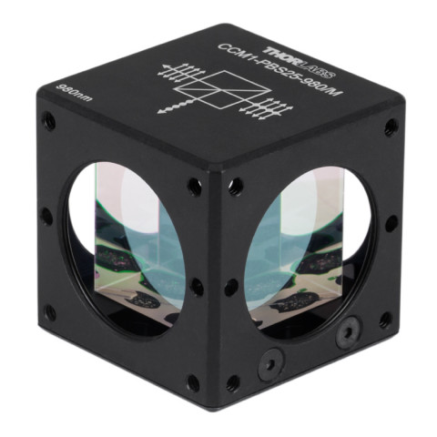 CCM1-PBS25-980/M - Поляризационные светоделительные кубики в оправе, для каркасных систем (30 мм), рабочая длина волны: 980 нм, крепления: M4, Thorlabs