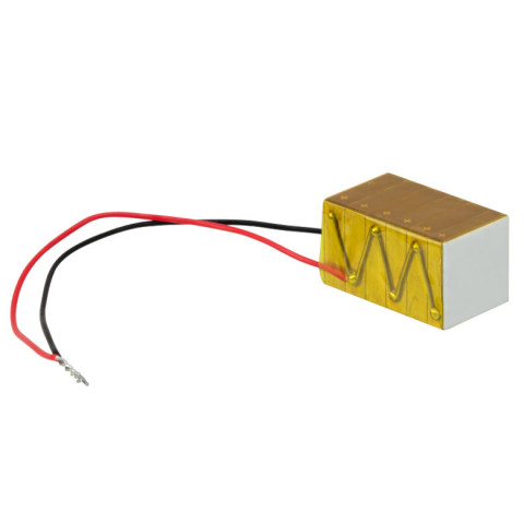 PK4HQP2 - Пьезоэлектрический элемент с многослойной дискретной структурой, напряжение: 150 В, смещение: 20.0 мкм, размеры: 10.0 мм x 10.0 мм x 18.0 мм, 2 плоские пластинки на торцах для создания контакта с подвижным элементом, Thorlabs