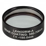 LK4432RM-A - Плоско-вогнутая цилиндрическая круглая линза из кварцевого стекла в оправе, фокусное расстояние: -150 мм, Ø1", просветляющее покрытие: 350 - 700 нм, Thorlabs