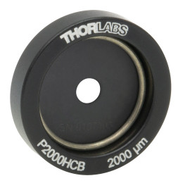 P2000HCB - Точечная диафрагма в оправе Ø1/2", диаметр отверстия: 2000 ± 10 мкм, материал: позолоченная медь, Thorlabs