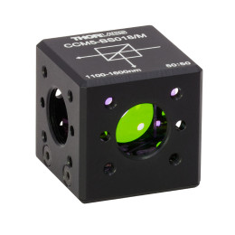 CCM5-BS018/M - Светоделительный куб в оправе, не вносит изменения в поляризацию света, для каркасных систем: 16 мм, просветляющее покрытие: 1100 - 1600 нм, крепления: M4, Thorlabs