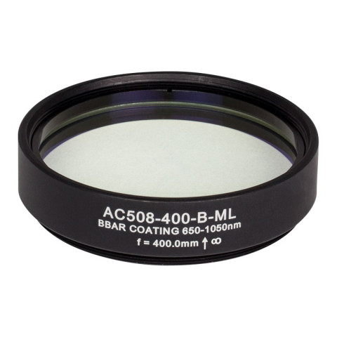AC508-400-B-ML - Ахроматический дублет, f=400 мм, Ø2", резьба на оправе: SM2, просветляющее покрытие: 650-1050 нм, Thorlabs