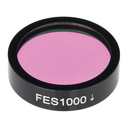 FES1000 - Коротковолновый светофильтр, Ø1", длина волны среза: 1000 нм, Thorlabs