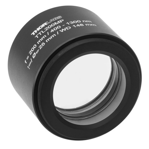 TTL200MP - Тубусные линзы для задач лазерного сканирования, фокус: 200 мм, просветляющее покрытие: 400 - 1300 нм, Thorlabs