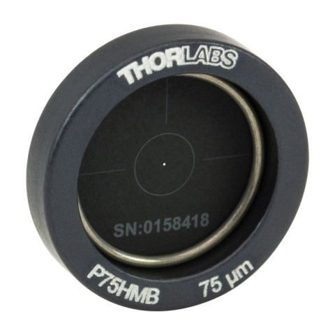 P75HMB - Точечная диафрагма в оправе Ø1/2", диаметр отверстия: 75 ± 3 мкм, материал: молибден, Thorlabs