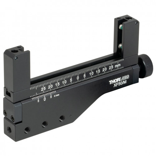 XF50/M - Оптический держатель прямоугольных оптических элементов 1/2" - 3", смещение вдоль 1 оси на 50 мм, крепления: M4, Thorlabs